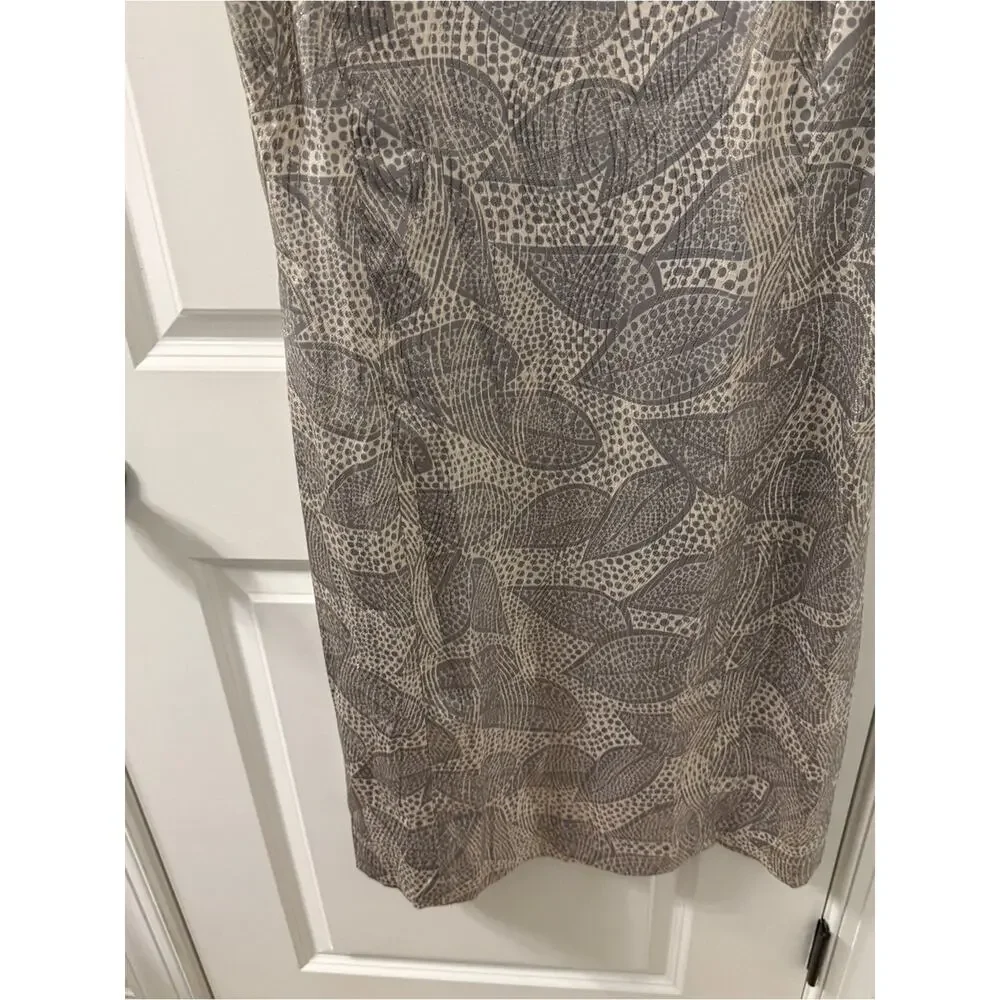 NWT $425 Tory Burch Womens Silk Blend Jaquard  Bay Leaf Sheath Dress Sz. 10